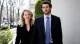 Elizabeth Holmes and Billy Evans walking together outdoors