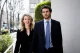 Elizabeth Holmes and Billy Evans walking together outdoors